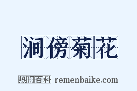 涧傍菊花是什么意思的图片